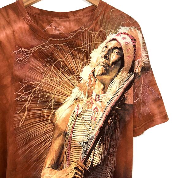 The Mountain ‘No More Talk’ 2009 Native American Indian Chief Ernie Cselko Shirt - Picture 3 of 9